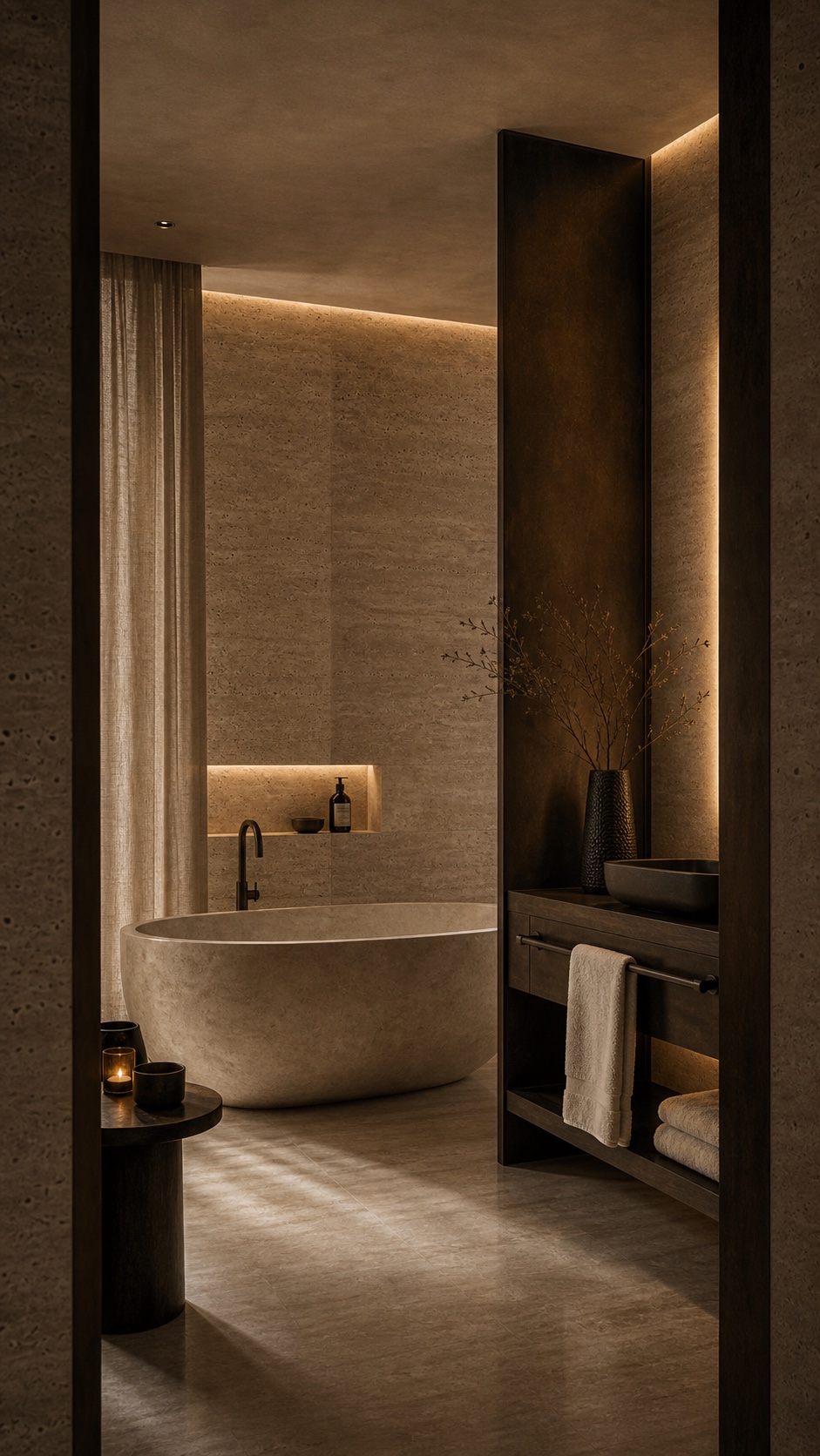 Luxury hospitality bathroom and spa interior design by altter studio